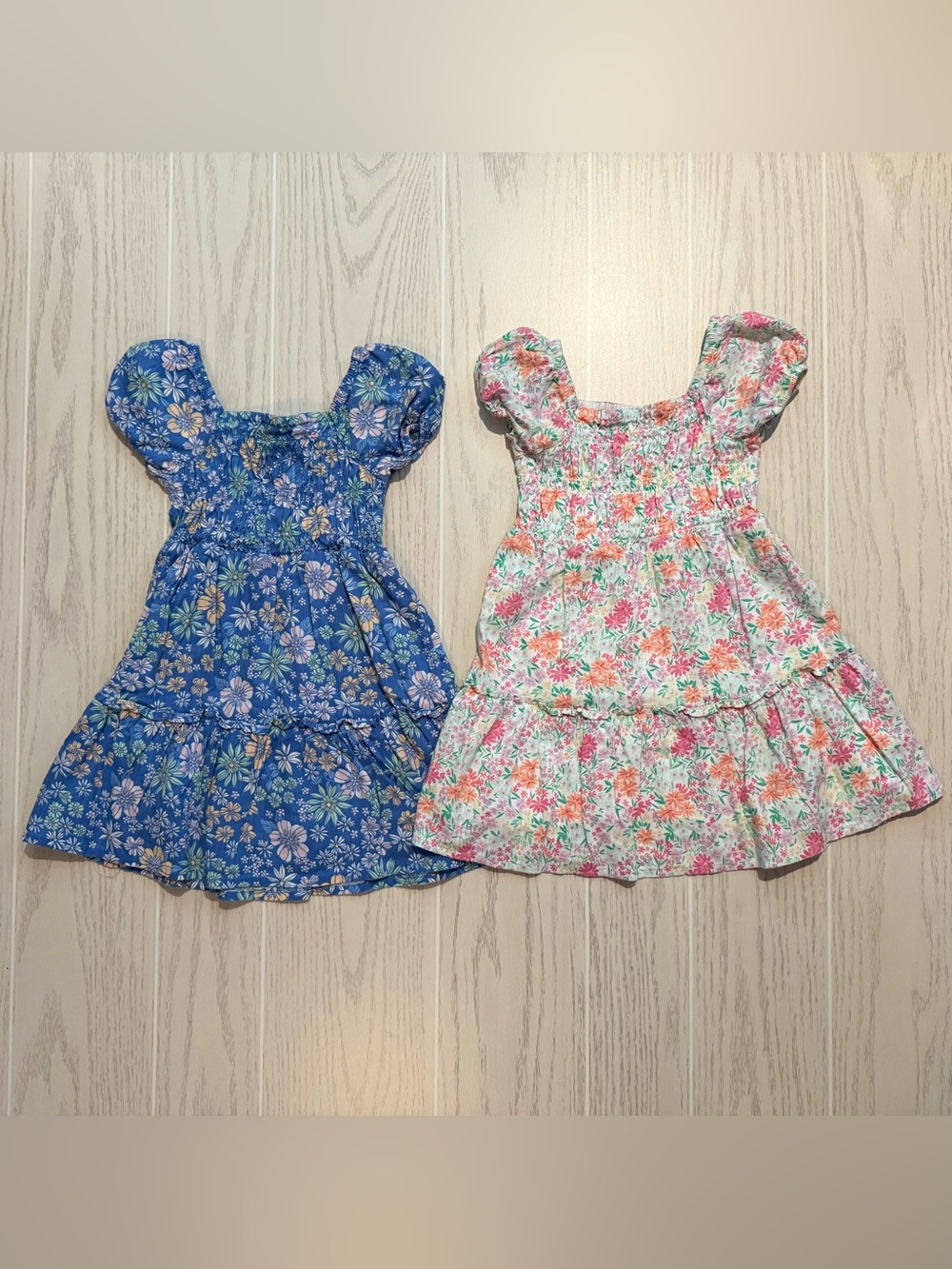 Jumping‎ Beans Girls 2T Dress Bundle Floral Smocked Tiered Dresses